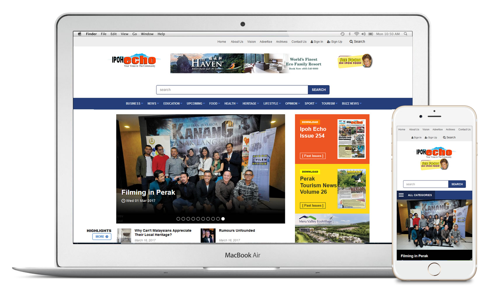 Ipoh Echo Website Design