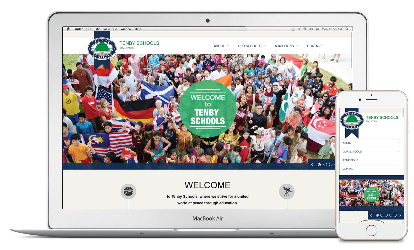 Tenby Schools International Website Design